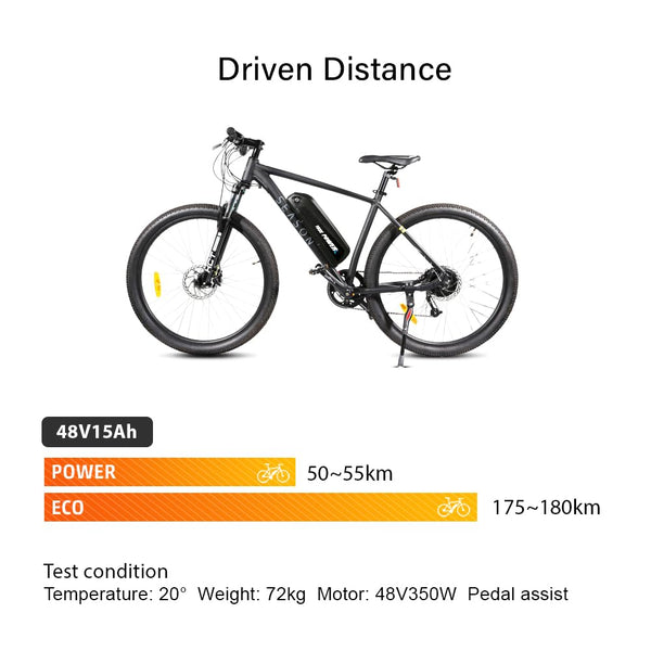 YS YOSE POWER Electric Bike Battery 36V 48V 52V 13Ah 15Ah 17Ah 20Ah Lithium Electric Bicycle Battery for 250W 350W 500W 750W 1000W 1200W 1500W Ebike Motor
