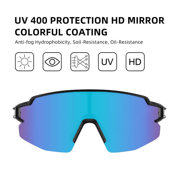 ROCKBROS Polarized Sunglasses for Men Women UV Protection Cycling Sunglasses Sport Glasses