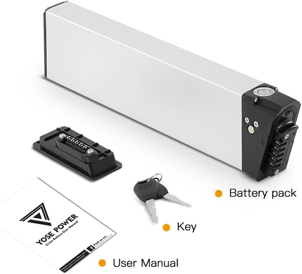 YS YOSE POWER Electric Bike Battery 48V 11.6Ah Compatible with Electric XP Samebike LO26 20LVXD30 XWLX09 Fiido M1 pro(not M1) Electric Bicycle Fit for DCH006 Battery Replacement