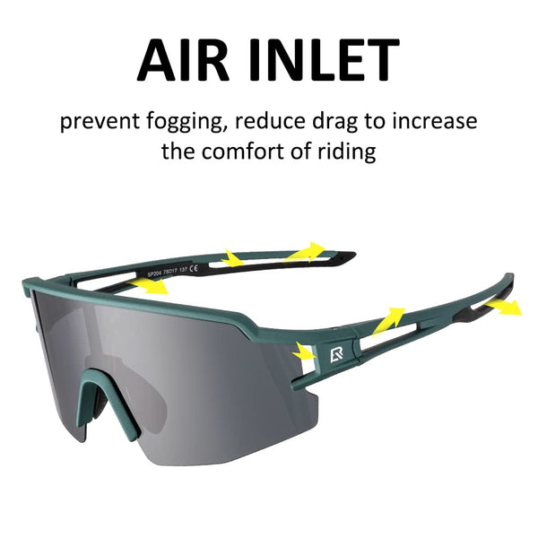 ROCKBROS Polarized Sunglasses for Men Women UV Protection Cycling Sunglasses Sport Glasses
