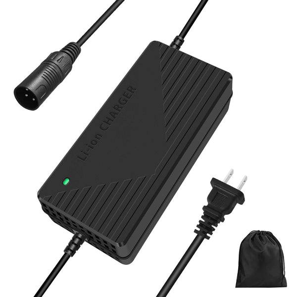 84V 5A Fast Charger with 50A-Anderson-Plug for 72V Lithium Battery, 72V Charger with Cooling System (IEC Plug)