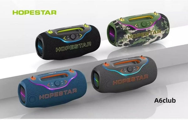 Portable Bluetooth Speaker with RGB Lights, 1Mic 10M Range, Shock Heavy Bass, 200W, Camo