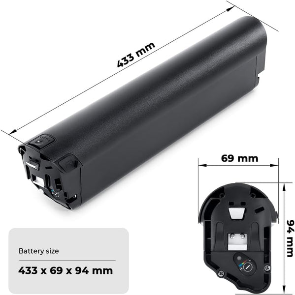 YS YOSE POWER 48V 12.8Ah Ebike Battery Compatible with Lectric Bicycles 48V Battery Fit for Lectric XPeak High-Step XPeak Step-Thru Xpress High-Step Xpress Step-Thru Battery Replacement