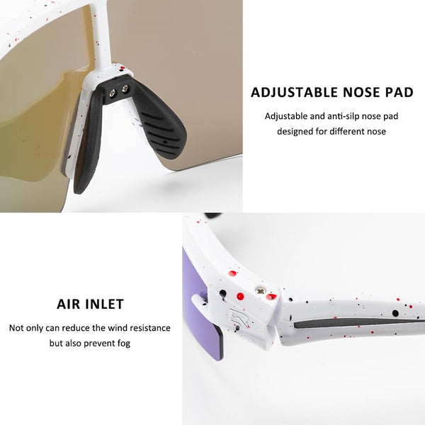 ROCKBROS Polarized Sunglasses for Men Women UV Protection Cycling Sunglasses Sport Glasses