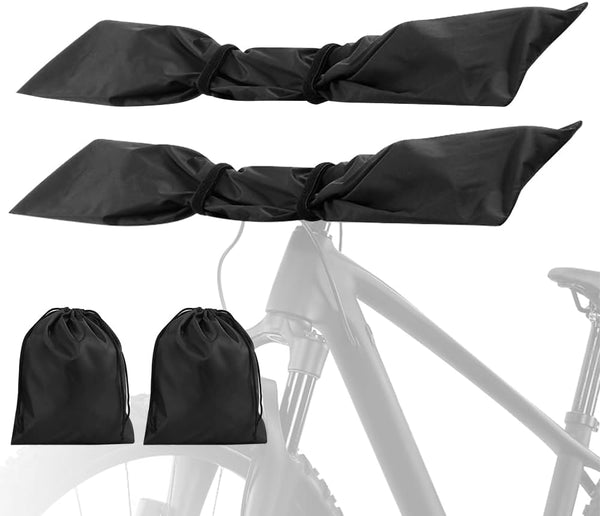2-Piece Bike Cover for Handlebar,with 2*Drawstring Storage Bags,Easy to Install and disassemble.
