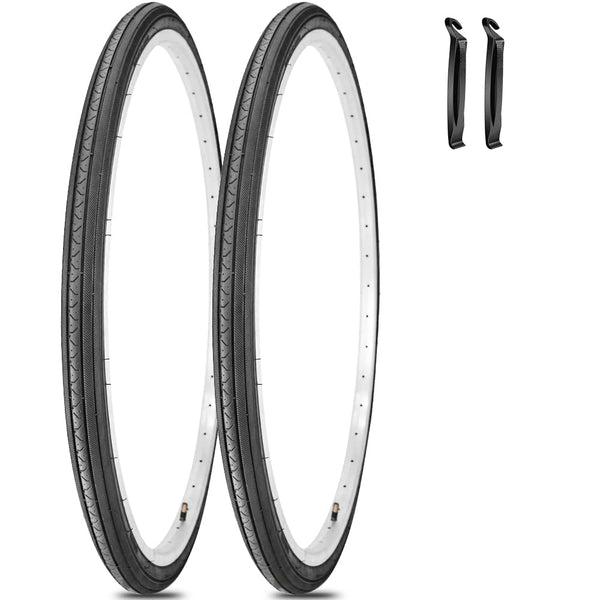 26X1 3/8 (37-590) Road Bike Tires with or Without Bike Tubes 26x1.3/8 32mm AV Schrader Valve