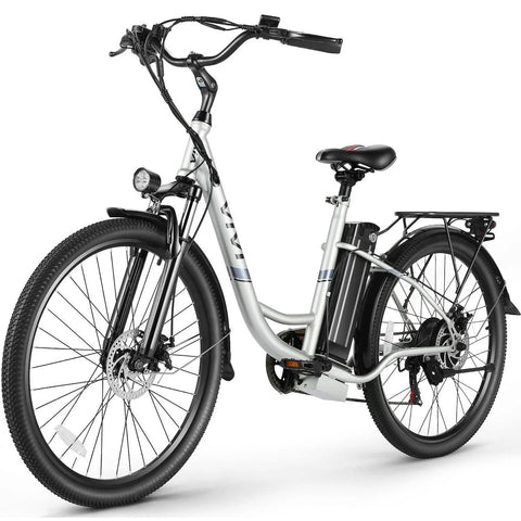 26'' Electric Bike for Adults 500W Electric Bike with 48V Removable Battery, Electric Commuter Cruiser Bike 19.8MPH City Electric Bike with Cruise Control, UL2849 Certified