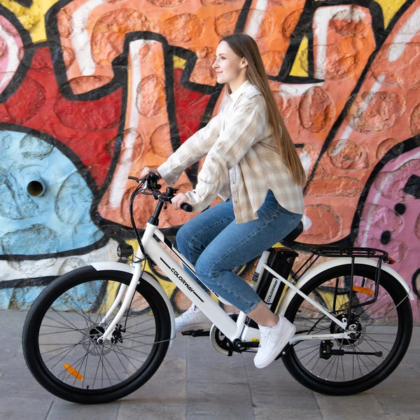 26" Electric Bike for Woman, 500W Powerful Motor, 36V 13AH Removable Battery E