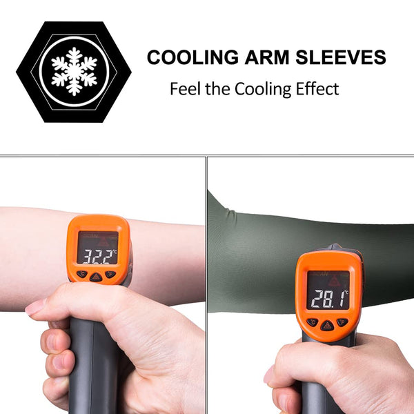 ROCKBROS Sun Protection Arm Sleeves Cooling Running Golf Fishing Cycling Arm Sleeves