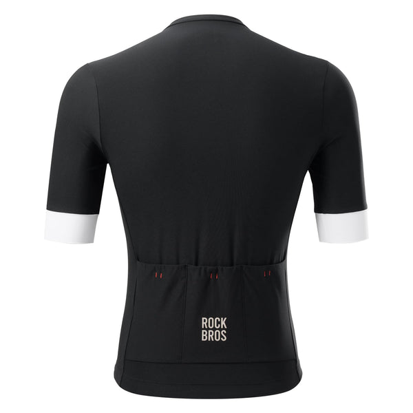 ROCKBROS Cycling Jersey Men Short Sleeve Bike Shirt Breathable Quick-Drying High-Elastic Road Mountain Bike Jersey