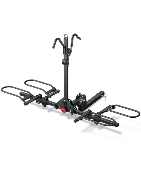 Rockland Foldable 4-Bike Rack, 160 lbs Capacity, Hitch Mount Bike Rack, Fits up to 2.5" Tire Width and 50" Wheelbase, Bike Carrier Rack for 2" Receiver for Cars SUVs Vans RVs