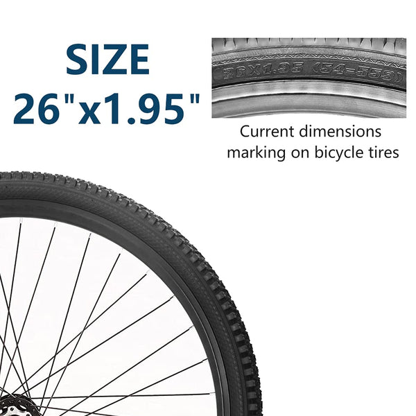 Bike Tire 24/26/27.5 x 1.95 27.5/29 X 2.125 Inch Folding Bead Replacement Bike Tire for Mountain Bike