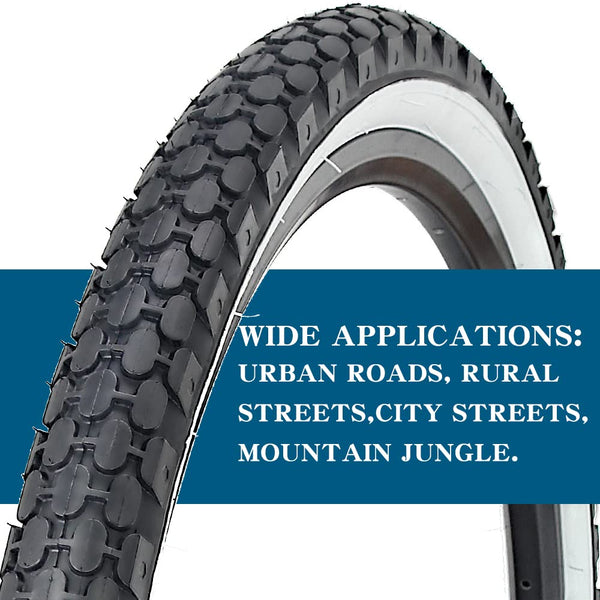 26" Bike Tire 26 x 2.125 Inch Folding Replacement Bicycle Tire for Beach Cruiser Bike