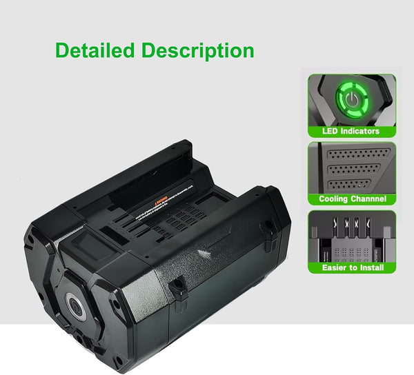 56V 7.5Ah Replacement for EGO BA2800 BA4200 BA1400 Compatible with ST1502LB CS1604 LB4800 LB6504 LB5804 HT2400 56V Power Tool Battery 7500mah
