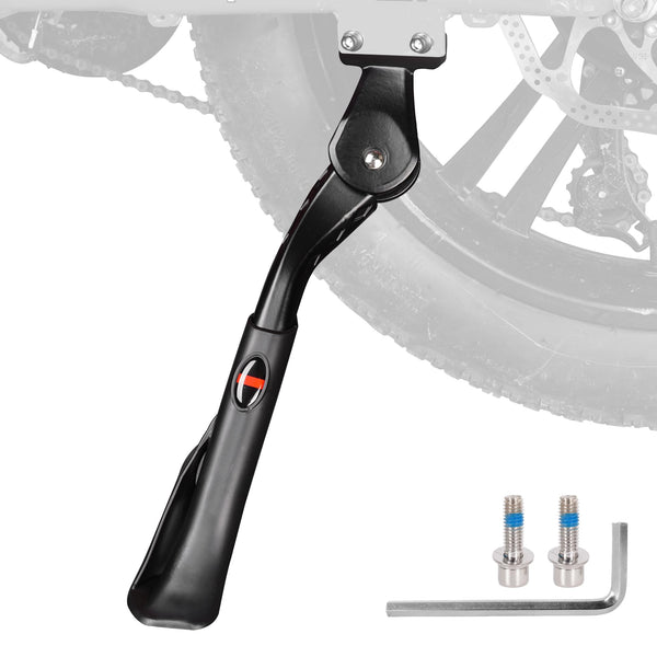 Bike Kickstand for Adult Bike, Black&Red | Adjustable Bicycle Kickstand for 24"-29" Bike, Kickstand for Kids Bike, Mountain Bike, Ebike