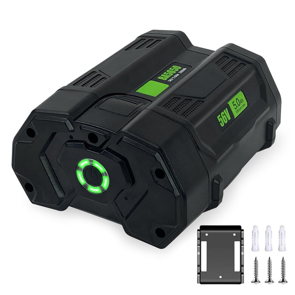 7500mAh Replacement for EGO 56V Battery BA2800 BA2800T BA4200 BA1400 Compatible with ST1502LB CS1604 LB4800 LB6504 LB5804 HT2400 56 Volt Power Tools Power+ Battery and Batteries Holder (56V7.5Ah)