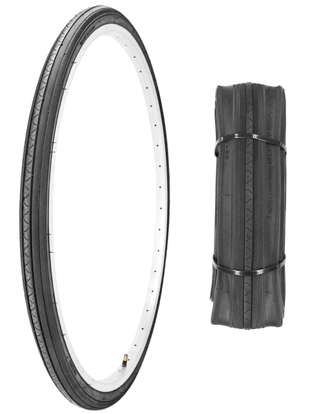 26X1 3/8 (37-590) Road Bike Tires with or Without Bike Tubes 26x1.3/8 32mm AV Schrader Valve