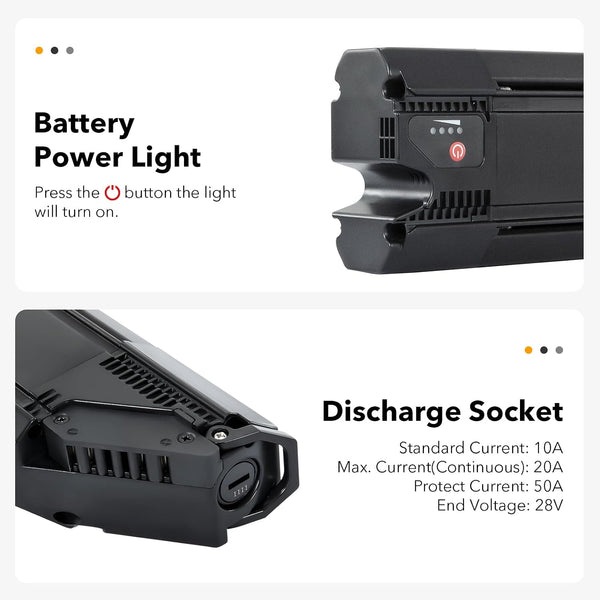 YS YOSE POWER 36V10.5Ah Ebike Battery Compatible for SONDORS Smart Step Electric Bike Battery Replacement Fit for SONDORS Steps and Smart Step from 2019-2023 and Costco Battery