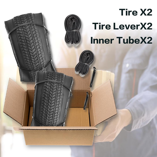 2 Pack 12 1/2 X 2 1/4(12.5x2.25) 14/16/20 x 2.125 Inch Bike Tire and Inner Tubes Set Suitable for 12.5/14/16/20 X 2.125 Folding Kids Bike Replacement Tires and Tubes Kit Fit for Most Children Bike