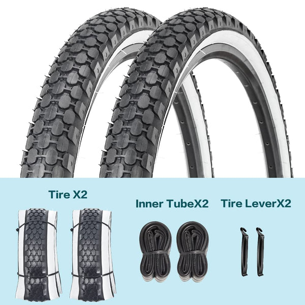 24" Bike Tire 24 x 2.125 Inch Folding Replacement Bicycle Tire for Beach Cruiser Bike