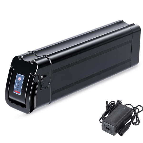 48V E-Bike Battery, Silver Fish Lithium Batteries 30A BMS, Safe Lock, Led Indicator Light for Controller 0W-1000W Electric Bike Bicycles Motor (48V 15AH 0-1000W)