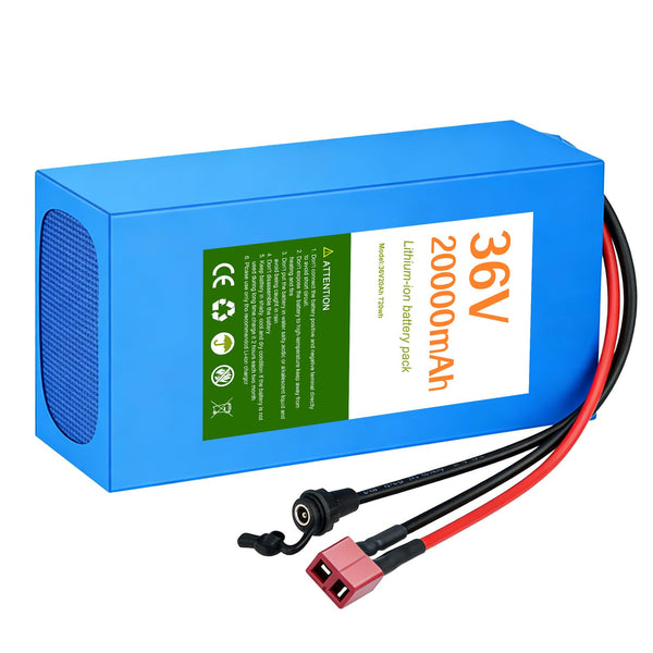 36V 48V Universal Power Pack Battery with 30A BMS & PVC Case Prefect for 200-1500W Systems Support (48V 20AH (200-1500W))