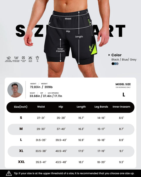 Sportneer Bike Shorts for Men - 3D Padded Lightweight MTB Fit Riding Biking Bicycle Biker Shorts with Zipper Pockets