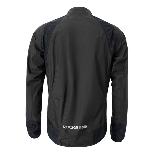ROCKBROS Men's Cycling Rain Jacket Waterproof Running Bike Windbreaker Lightweight Jacket for Outdoor Sports