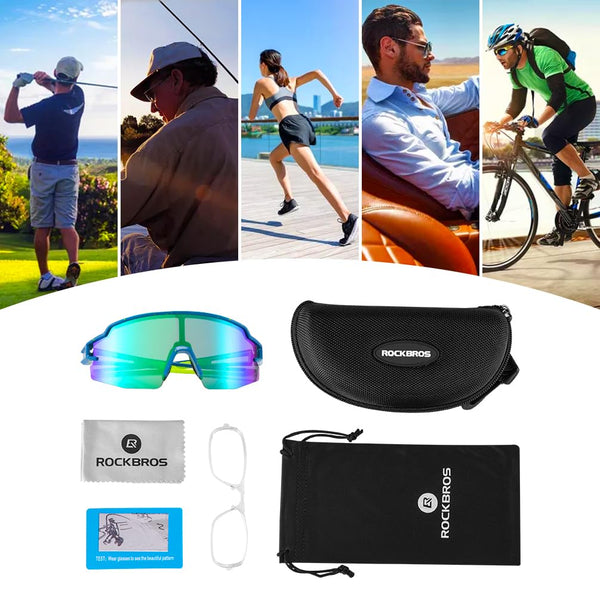 ROCKBROS Polarized Sunglasses for Men Women UV Protection Cycling Sunglasses Sport Glasses