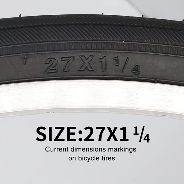 27 X 1 1/4 Bike Tire 27 Inch Road Bike Tires 32-630 Folding Bead Replacement Bicycle Tire Set