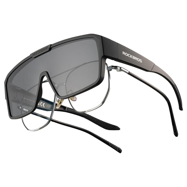ROCKBROS Sunglasses Over Glasses for Men Women Polarized Fit Over Glasses Sunglasses for Fishing Cycling Driving