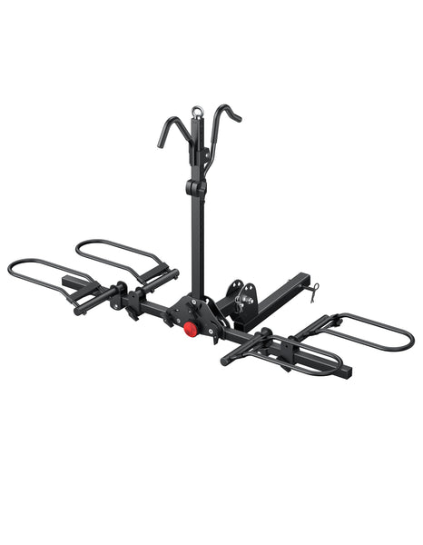 Young Bike Rack Hitch for Car - 200LB 2-Bike Rack Hitch Mount Platform Style Hitch Bike Rack，Smart Tilting & Easy Fold for Car SUV with 2 Inch Receiver，Bike Carrier Fits Up to 5-inch Fat Tire - TRIPPER ELECTRIC BIKES