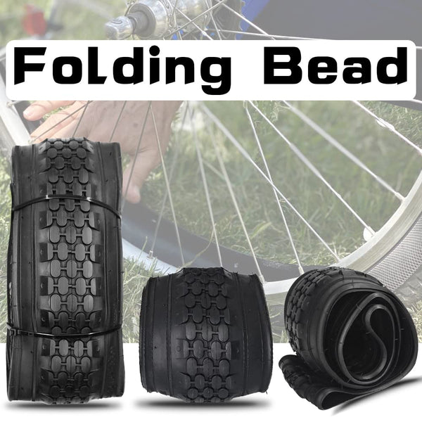 26" Bike Tire 26 x 2.125 Inch Folding Replacement Bicycle Tire for Beach Cruiser Bike