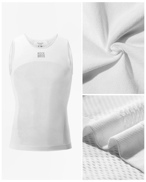 ROCKBROS Men's Sleeveless Cycling Undershirt - Quick Dry Breathable Bicycle Jerseys