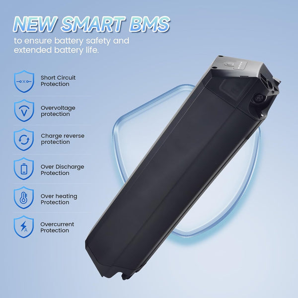 390mm Reention Dorado Replacement Battery Pack 48V 20Ah Fit for Aventon pace 500,Eahora AM100/AM200,Rambo 750XP Krusader,Pedego Element V1