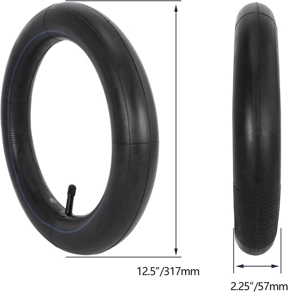 2Set 12 1/2 x 2 1/4 Bike Inner Tube 1.2mm Extra-Thick, 12.5x2.25 Inner Tube 57-203 and Repair Kit Compatible with Dirt Bike, Caster Trike, Jetson Kids Bike, Stroller, 12 Inch Bicycle Tire Tube