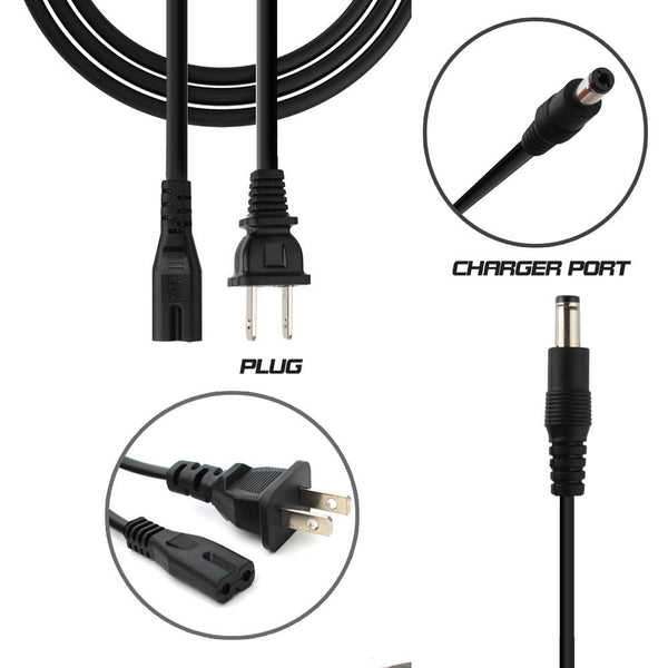 EVAPLUS UL Certified 42V 2A Power Adapter,Electric Scooter Charger Compatible with Ninebot Segway Scooter ES2/ ES4/ E22/ F20A/ F25/ F30/ F40/D18/D28/D40 KickScooters(1-Prong Connector-0.31inch)