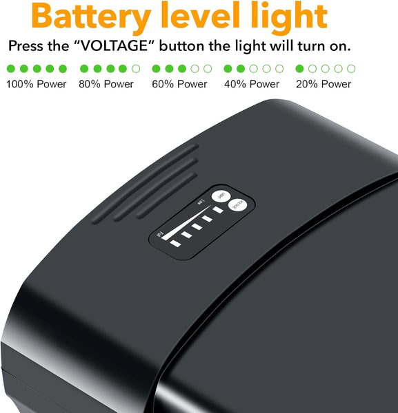 YS YOSE POWER 48V 13Ah Ebike Battery for PEDEGO Electric Bicycle Pgoebikes Lithium Battery Replacement 250W 350W 500W 750W 900W Electric Bike Ebike Replacement Batteries with Taillight