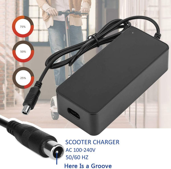 EVAPLUS 42V 2A (84W) Power Adapter for Lime Scooter Chargers for Ninebot G30LP ES2 ES4 ES1L F20 F30 F40 E22 E25 Xiaomi M365 Pro/Pro2 Lime-S and Hiboy S2R Electric Scooter with 36V Li-ion Battery