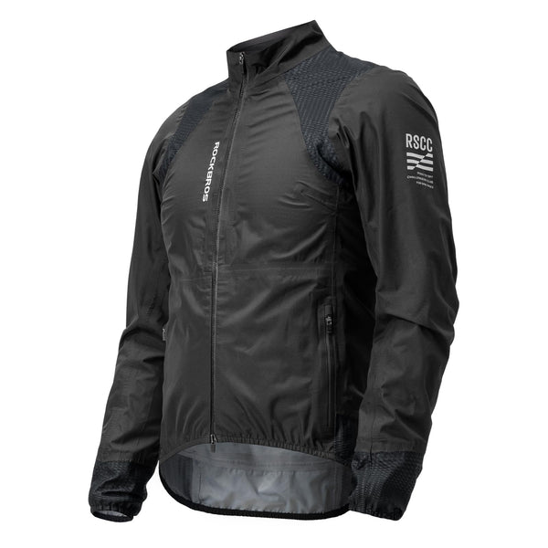 ROCKBROS Men's Cycling Rain Jacket Waterproof Running Bike Windbreaker Lightweight Jacket for Outdoor Sports