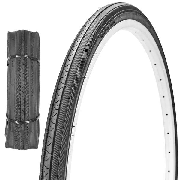 27 X 1 1/4 Bike Tire 27 Inch Road Bike Tires 32-630 Folding Bead Replacement Bicycle Tire Set