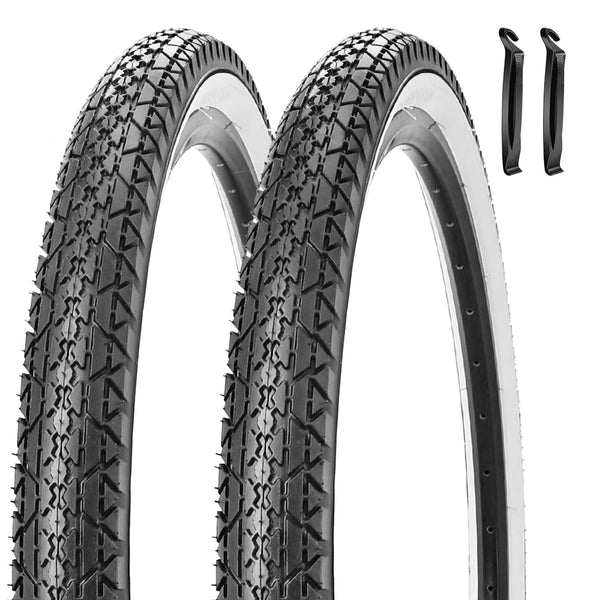 26 Inch Bike Tires 26 X 2.125(57-559) Replacement Tires or Schrader Valve Inner Tubes AV 32mm for Beach Cruiser Bike