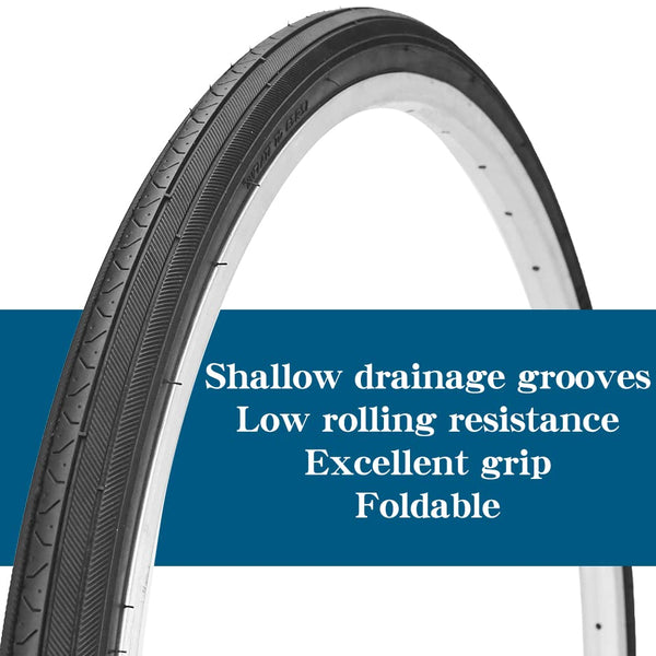 26X1 3/8 (37-590) Road Bike Tires with or Without Bike Tubes 26x1.3/8 32mm AV Schrader Valve