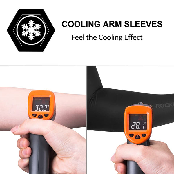 ROCKBROS Sun Protection Arm Sleeves Cooling Running Golf Fishing Cycling Arm Sleeves