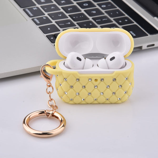 Case Compatible with AirPod Pro 2 Protective Cover with Keychain (503-Green)