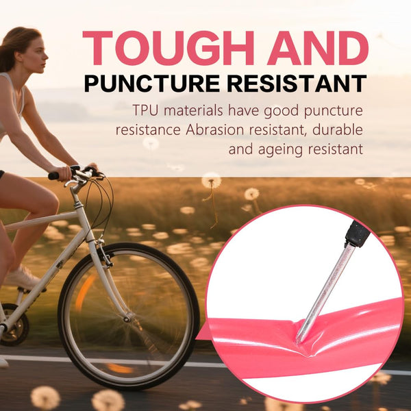 4 Pack Ultralight TPU Bike Inner Tubes 700X18C/23C/25C/28C/30C/32C Presta Valve 45/65/85mm Pink Color for Road Bicycle Tire