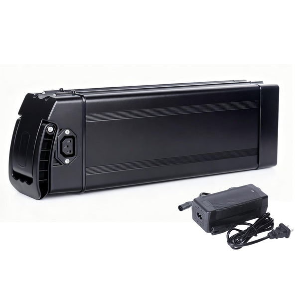 48V 20Ah Ebike Battery, 48Volt Folding E-Bike Lithium Replacement Batteries with 30A BMS for 100W 250W 350W 500W 700W 1000W Motor, Size 14.37 x 5.12 x 3.43 Inches (48V 20AH)
