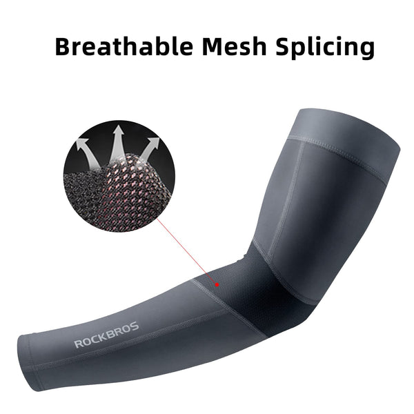 ROCKBROS Sun Protection Arm Sleeves Cooling Running Golf Fishing Cycling Arm Sleeves