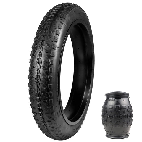 20/24/26x3.0 Electric Bike Tire 20/24/26 x 3 eBike Tires Fat E-Bike Tires 20/24/26 x 3 Bike Tires Heavy Duty High-Performance Wear-Resistant Mountain Snow 20/24/26x3 Bicycle Tires/Tubes，Black - TRIPPER ELECTRIC BIKES