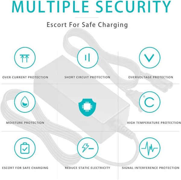 Bird&Lime Power Adapter 42V 2A, Compatible with Bird,Lime,Lime-S, Skip, Spin, M365, Bird Charger，Lime Charger
